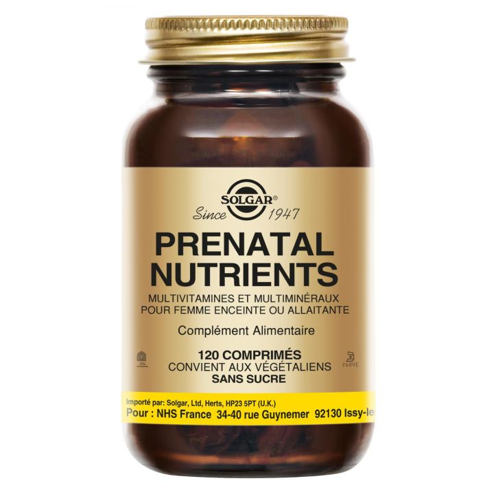 Prenatal Nutrients Solgar - Flasche mit 120 Tabletten