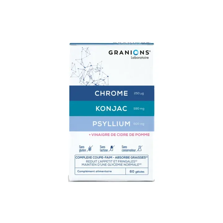 Komplexer Appetitzügler Granions - Packung mit 60 Kapseln