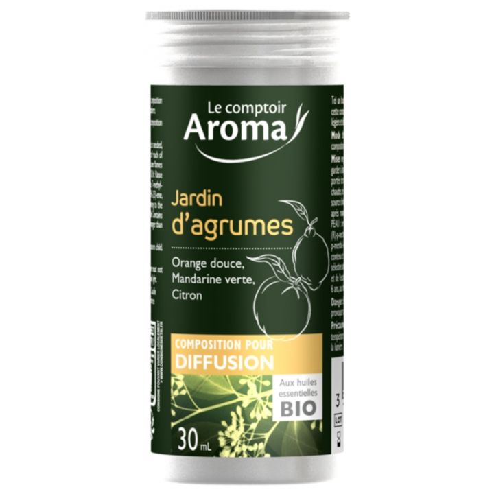 Zusammensetzung zur Verbreitung von Zitrusgarten Der Aroma-Tresen - Flasche mit 30 ml