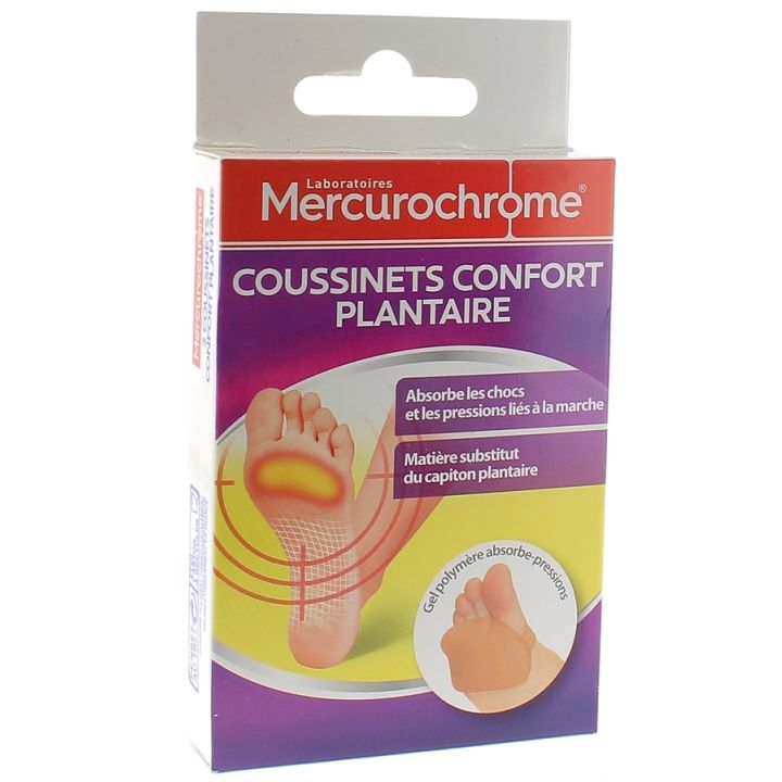 Komfort Fußpolster Mercurochrome - Packung mit 2 Polstern