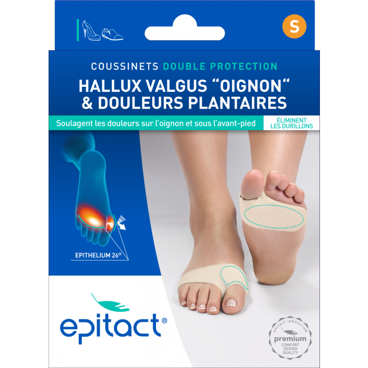 Doppelschutzpolster Hallux Valgus S Epitact - 1 Paar