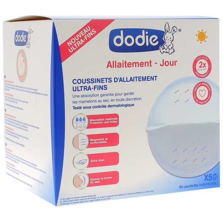Ultra-dünne Stilleinlagen Tag Dodie - Box mit 50 Einlagen