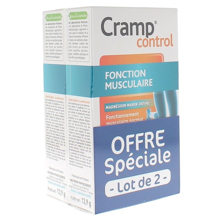 Cramp control Nutreov - Sonderangebot für ein Set von 2 Schachteln mit 30 Kapseln