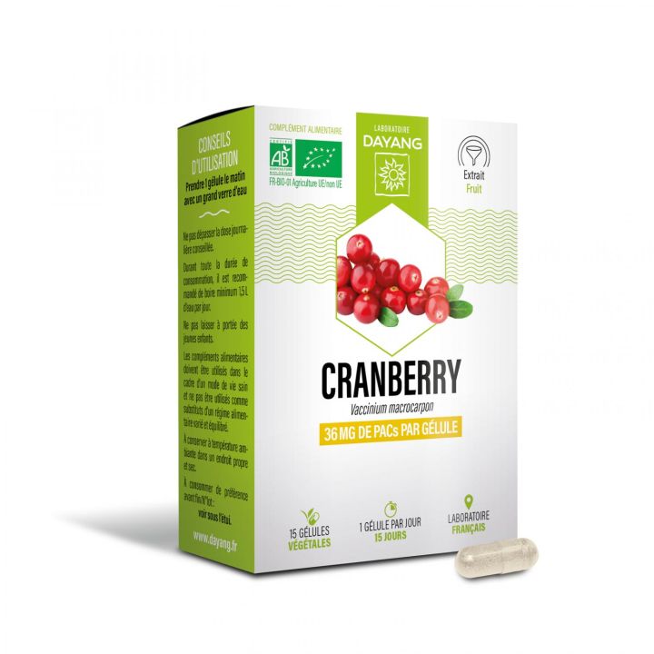 Cranberry Bio Dayang - Schachtel mit 15 Kapseln