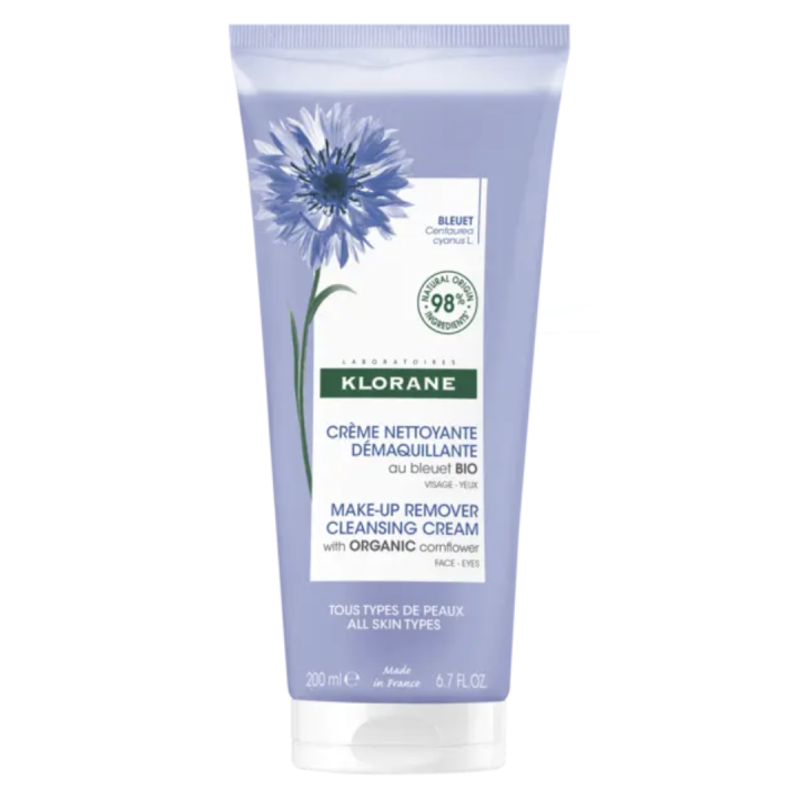Reinigende Abschminkcreme mit Bio-Borretsch Klorane - Tube mit 200ml