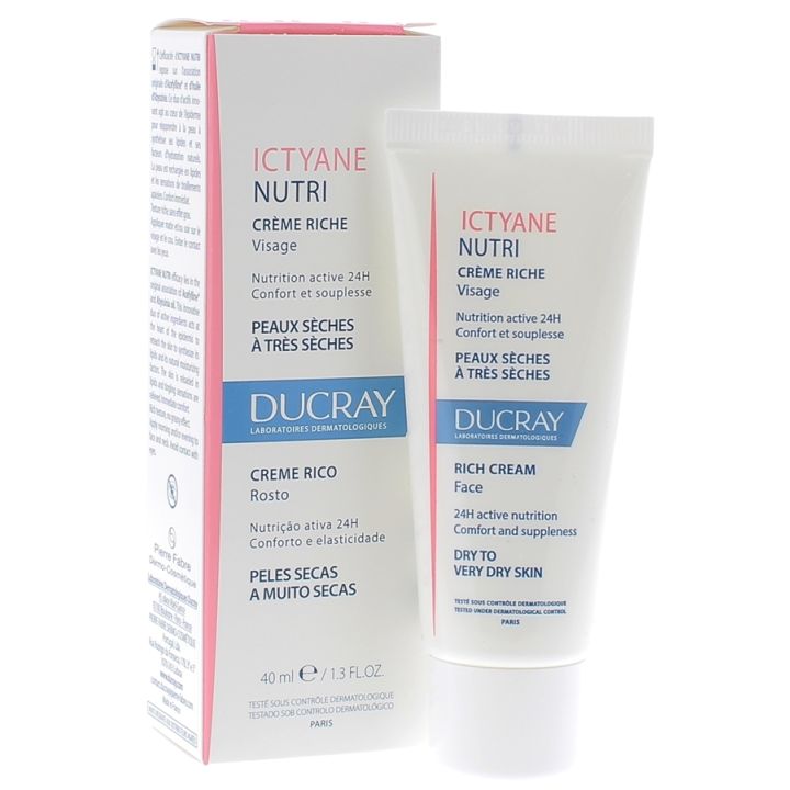 Ictyane Nutri Reichhaltige Creme für trockene Haut von Ducray - 40 ml Flasche