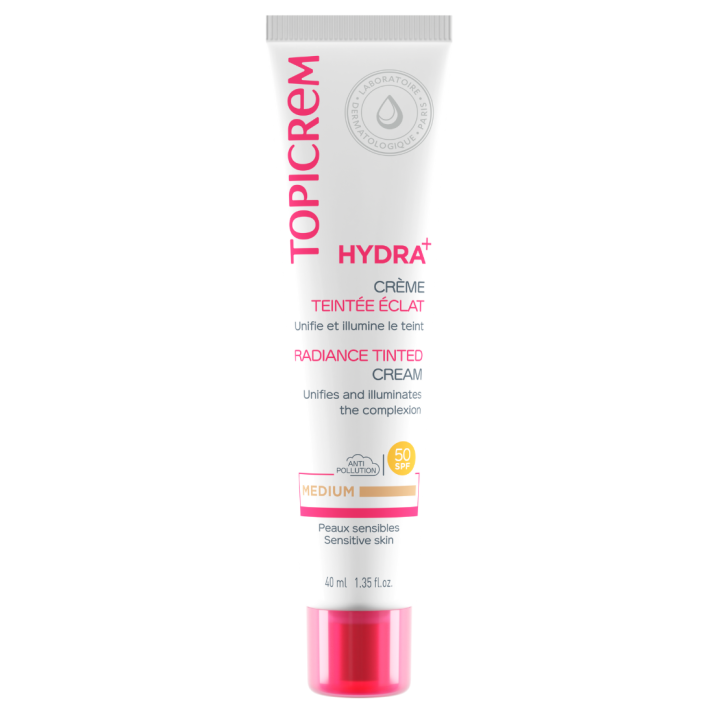 Hydra+ Getönte Creme Medium SPF 50 Topicrem - Tube mit 40 ml