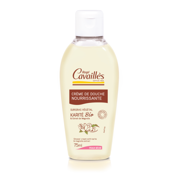 Duschcreme Sheabutter & Magnolie Rogé Cavaillès - Flasche mit 75 ml