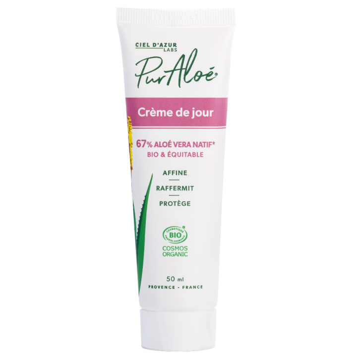 Tagescreme 67% Bio Aloe Vera Pur Aloé - Tube mit 50 ml