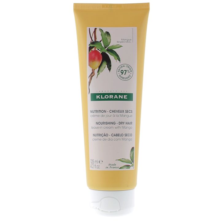 Mango-Haarpflegecreme für trockenes Haar Klorane - Tube mit 125 ml