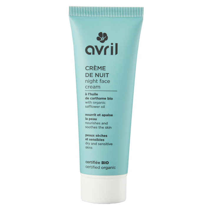Nachtcreme für trockene und empfindliche Haut bio Avril - Tube mit 50 ml