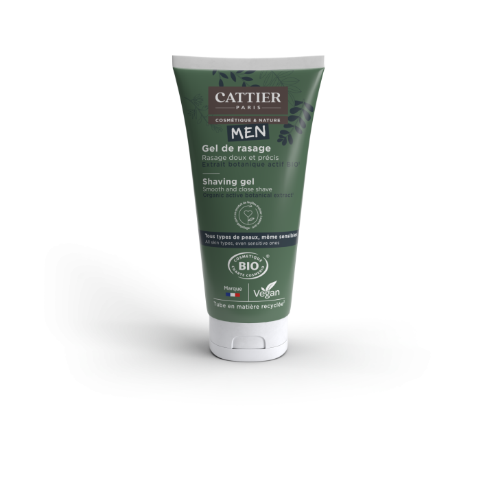 Bio-Rasiergel für Männer Cattier - Tube mit 150 ml