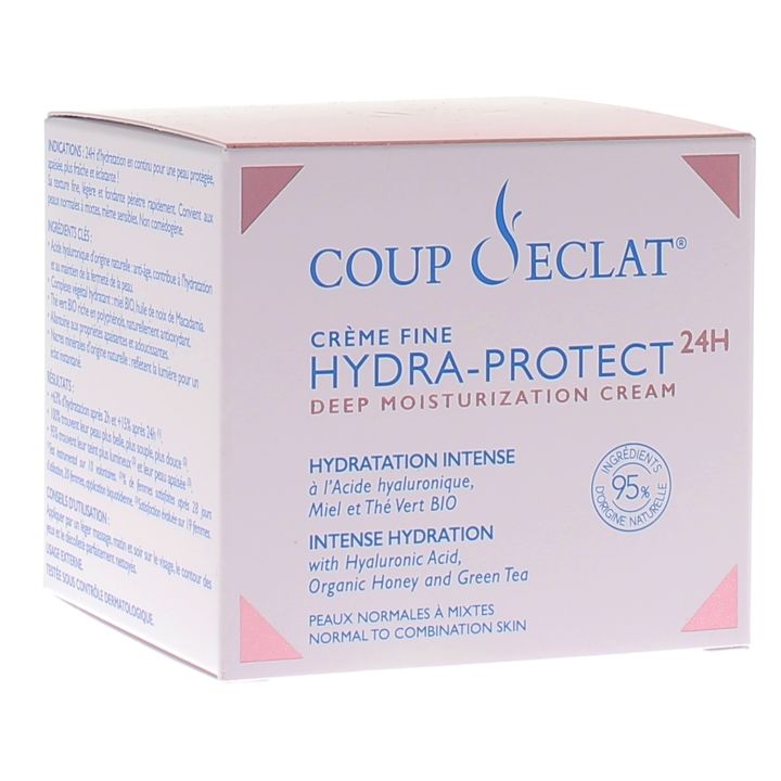 Feine Hydra-Schutzcreme 24H intensive Hydratation Strahlende Haut - 50 ml Tiegel