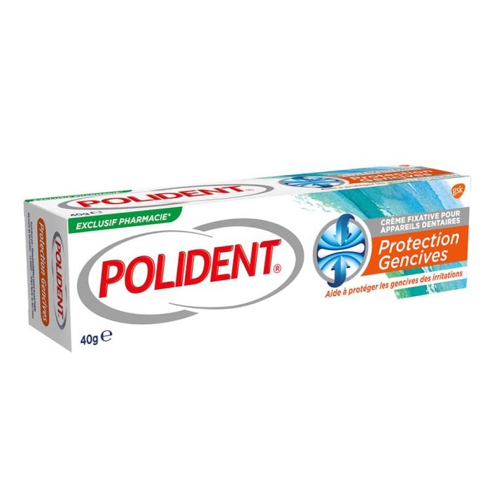Fixiercreme für Zahnprothesen Zahnfleischschutz Polident - Tube mit 40 g