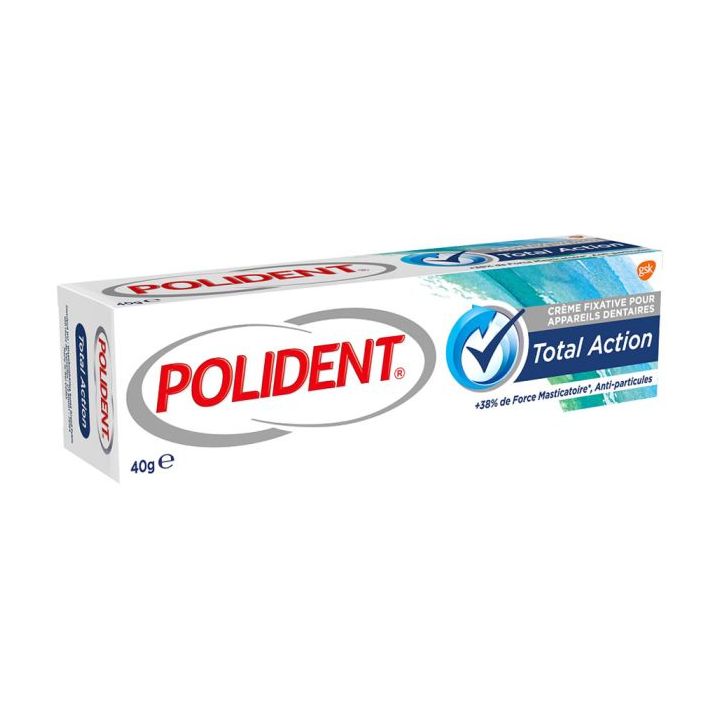 Polident Total Action Haftcreme für Zahnprothesen - 40 g Tube