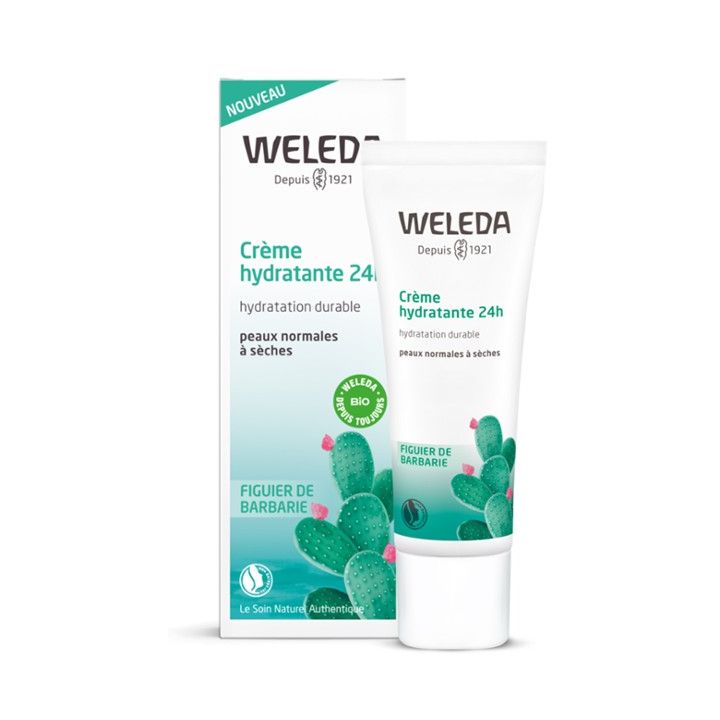 24-Stunden-Feuchtigkeitscreme für normale bis trockene Haut Weleda - 30 ml Tube