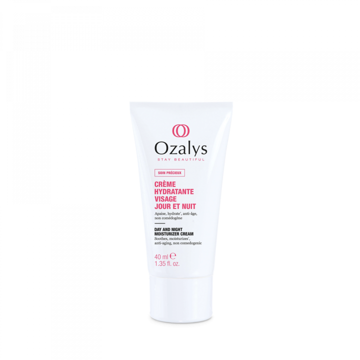 Feuchtigkeitsspendende Gesichtscreme Tag und Nacht Ozalys - Tube mit 40ml