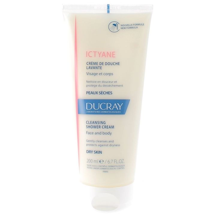 Ictyane Waschcreme für trockene Haut Ducray - Tube mit 200ml