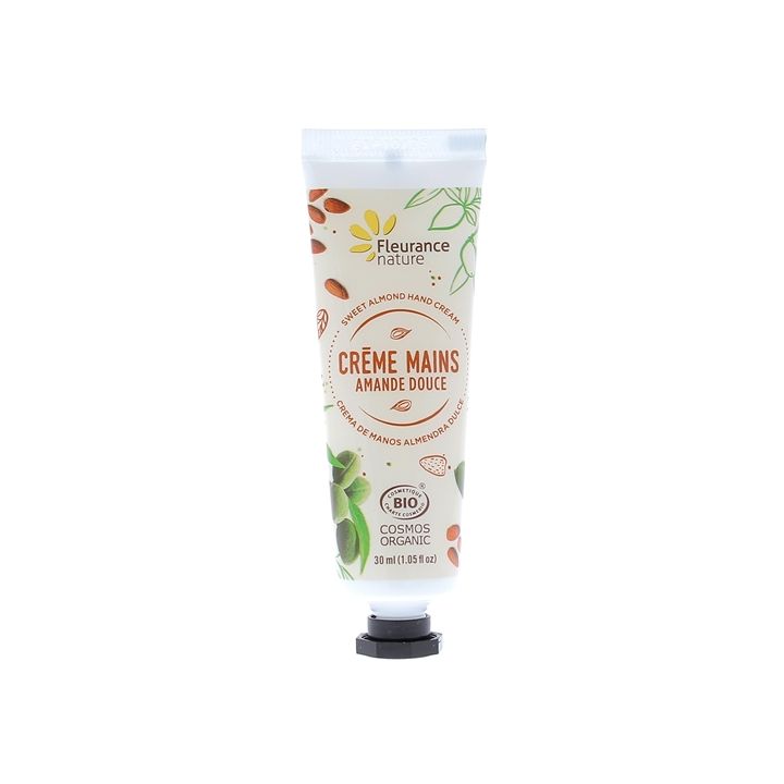 Bio Süßmandel Handcreme Fleurance Nature - 30 ml Tube