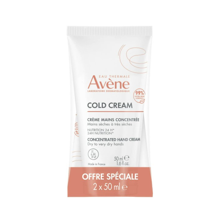 Konzentrierte Handcreme Cold Cream Avène - Packung mit 2 Tuben à 50 ml