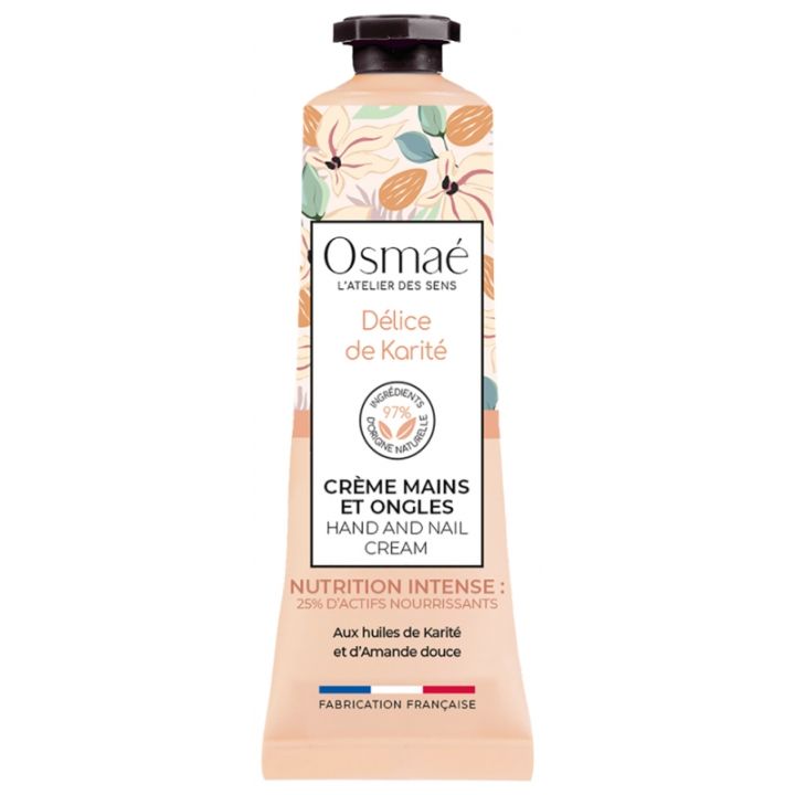 Hand- und Nagelcreme Delice de Karité Osmaé - 30 ml Tube