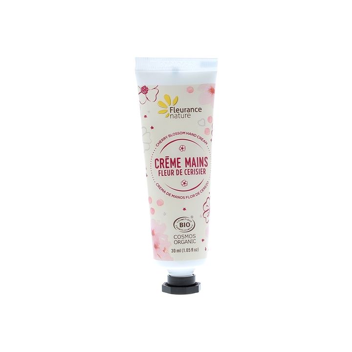 Bio Kirschblüten Handcreme Fleurance Nature - 30 ml Tube