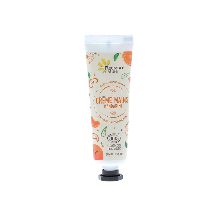Bio-Mandarin-Handcreme Fleurance Nature - 30 ml Tube