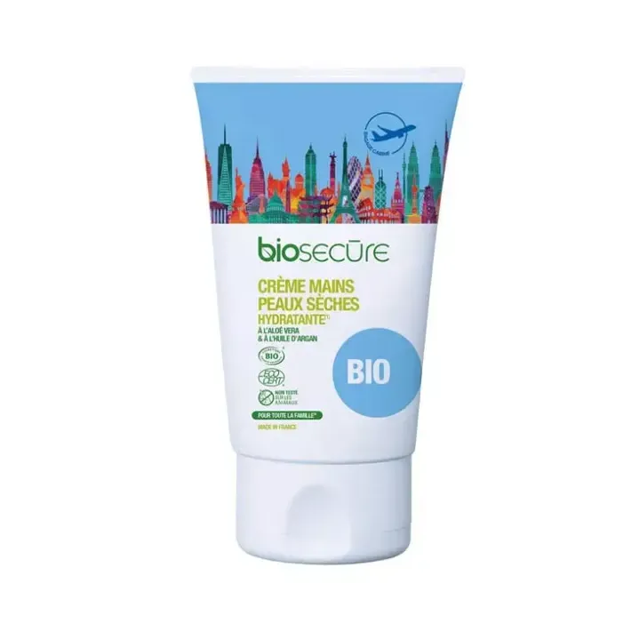 Bio Secure feuchtigkeitsspendende Handcreme für trockene Haut - 50 ml Tube