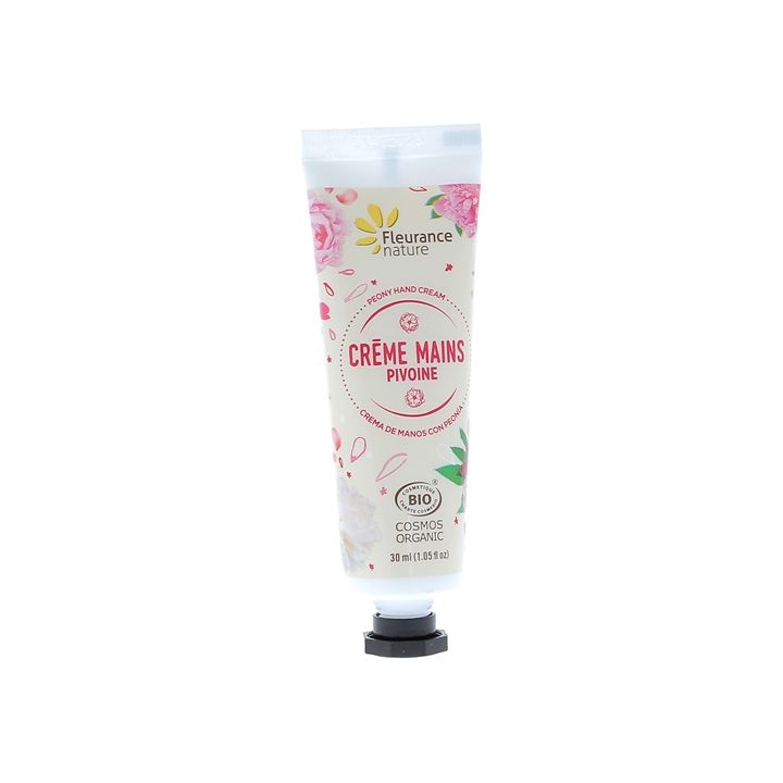 Bio-Pfingstrosen-Handcreme Fleurance Nature - 30 ml Tube