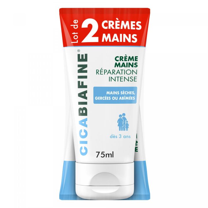 Intensive Repair Hand Cream Cicabiafine - 2-pack of 75 ml creams