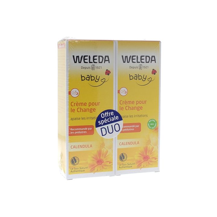 Calendula Windelcreme für Babys von Weleda - 2er Pack mit 75 ml Tuben