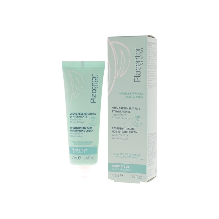 Regenerierende und feuchtigkeitsspendende Creme Placentor végétal - Tube mit 40 ml