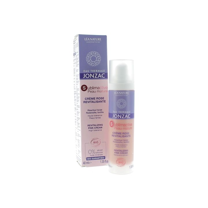 Sublimactive reife Haut Creme revitalisierend bio Thermalwasser Jonzac - Flasche mit 40 ml