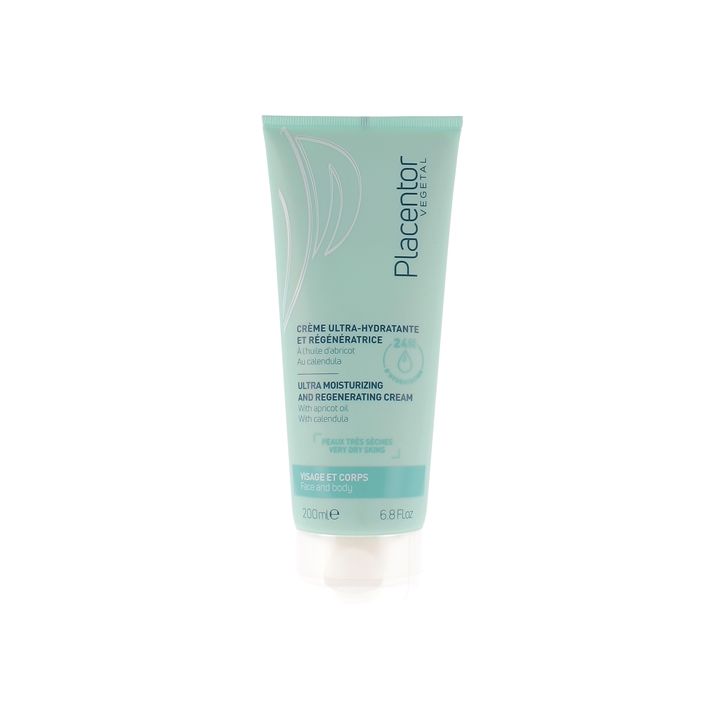 Ultra-hydratisierende und regenerierende Creme Placentor - Flasche mit 200 ml
