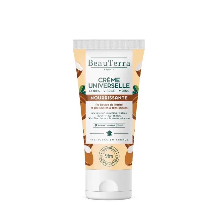 Universelle nährende Creme mit Sheabutter Beauterra - Tube mit 100 ml