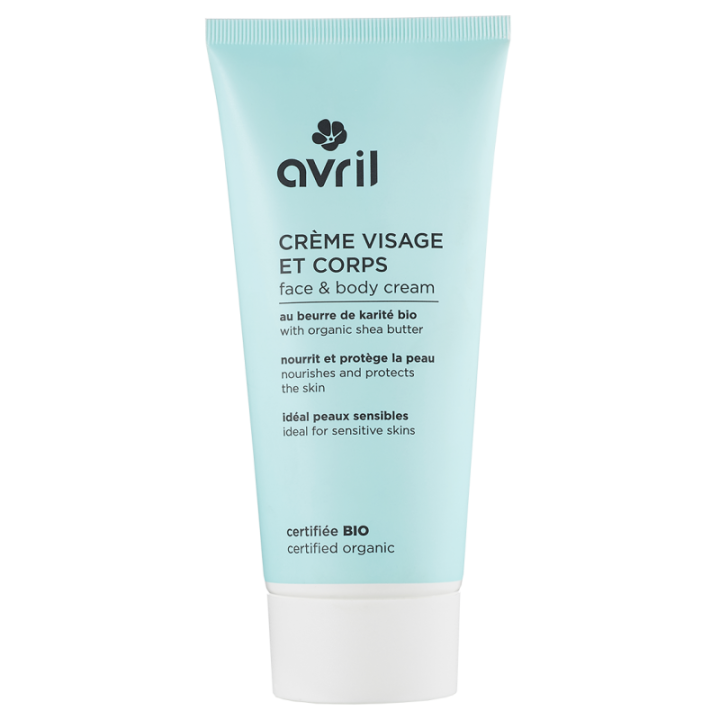 Bio-Gesichts- und Körpercreme Avril - 200 ml Tube