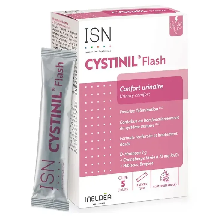 Cystinil Flash Harnkomfort Ineldea - Packung mit 10 Sticks