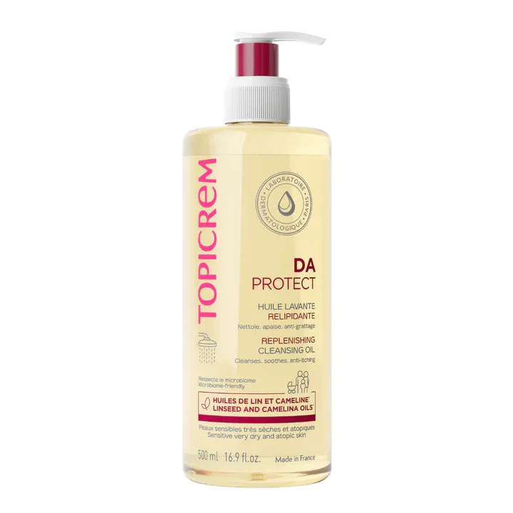 DA Protect reinigendes rückfettendes Öl Topicrem - Pumpflasche 500 ml