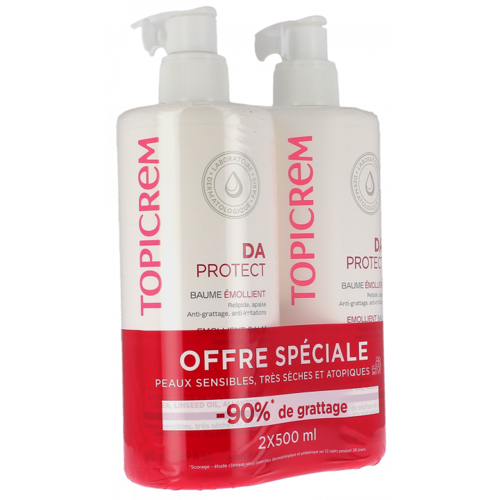 DA protect Balsam für atopische Haut Topicrem - 2er Pack Pumpflaschen à 500 ml