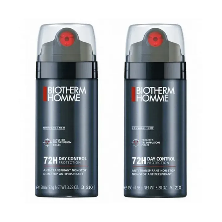 Tag Control 72H Schutz Deodorant Biotherm Homme - 2er Pack 150ml Sprays