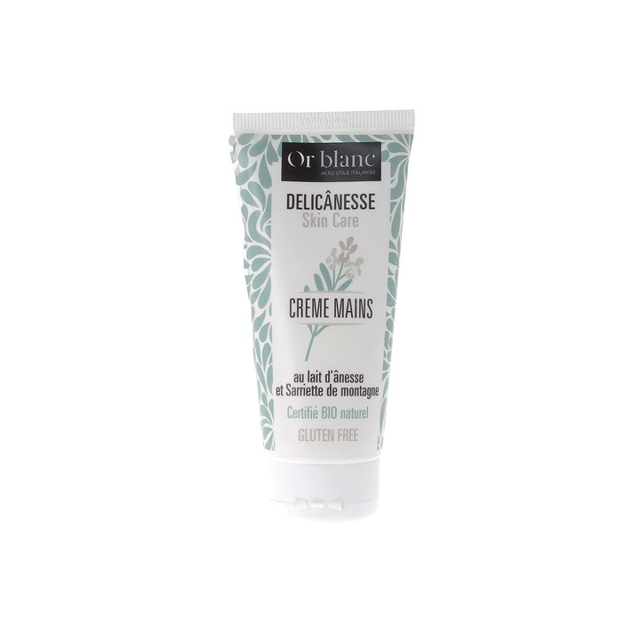 Delicânesse Handcreme mit Bio-Eselmilch Or Blanc - Tube mit 100ml