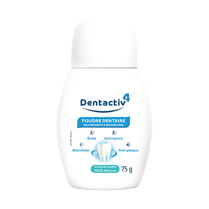 DentActiv-4 Zahnpulver Gilbert - Flasche mit 75g