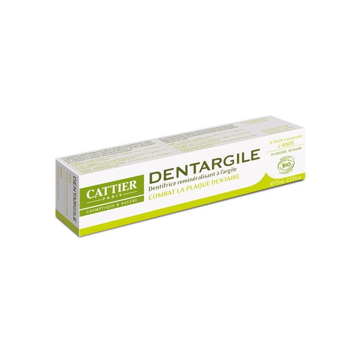 Dentargile Zahnpasta Anis Bio bekämpft Plaque Cattier - Tube 75 ml