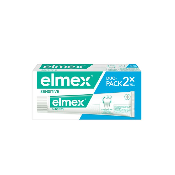 Sensitive Elmex Zahnpasta - 2er Pack mit 75 ml Tuben