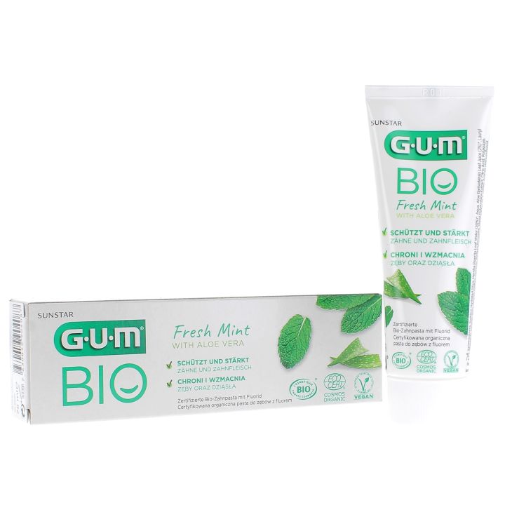 Bio-Zahnpasta mit frischer Minze und Aloe Vera - 75 ml Tube