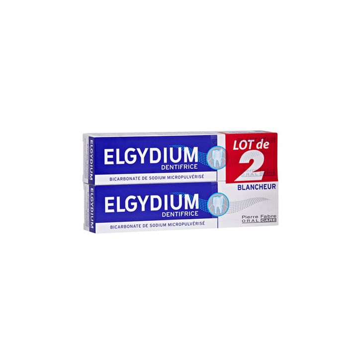 Elgydium Whitening Zahnpasta - 2er Pack mit 75 ml Tuben