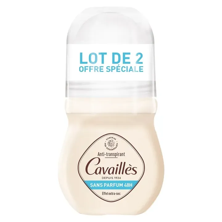 Duftfreies 48h Regulatives Deo-Pflege Rogé Cavaillès - 2 Roll-ons à 50 ml