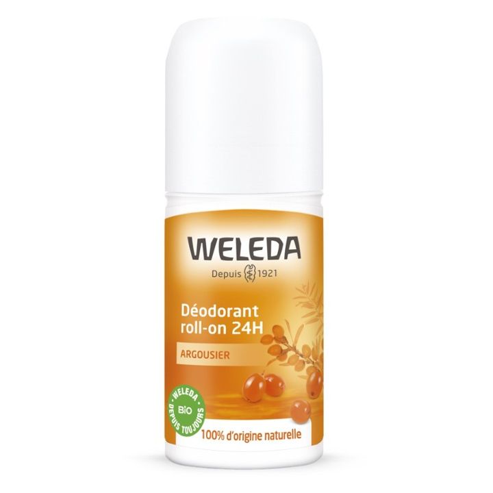 Deodorant Roll-on 24h Sanddorn Weleda - Flasche mit 50 ml