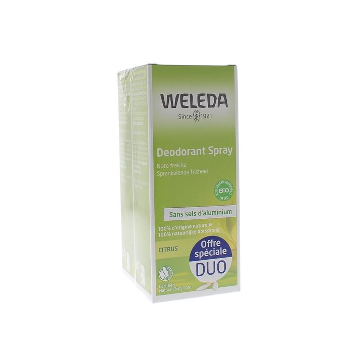 Weleda Deodorant mit natürlichen ätherischen Ölen - 2er-Pack mit 100 ml Deodorants