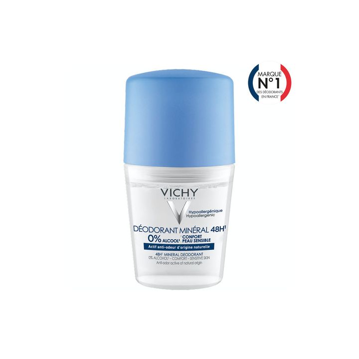 Deodorant Roll-On ohne mineralische Aluminiumsalze 48h Vichy - 50ml